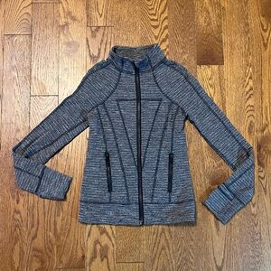 Lululemon Girls Ivivva Perfect Your Practice Jacket 7 Heather Gray